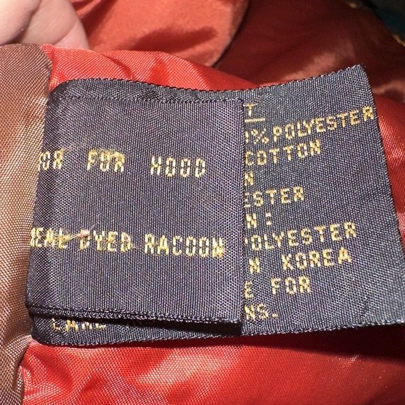 Vintage Metallic Bronze Coat w/ Raccoon Fur Hood - Picture 12 of 15